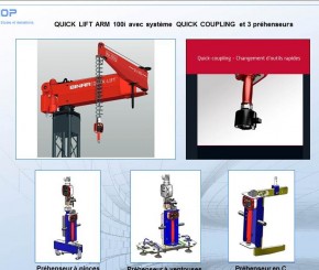 MANUTENTION AVEC QUICK LIFT ET QUICK COUPLING